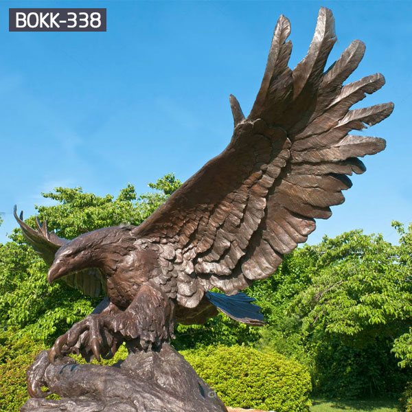 Metal lawn decor american bald eagle statue for sale