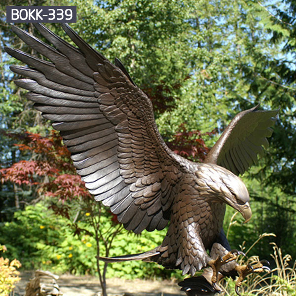Outdoor garden ornament bronze casting eagle for sale