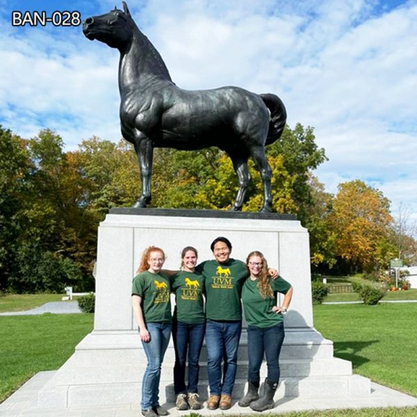 Large Outdoor Bronze Morgan Horse Sculpture for Sale